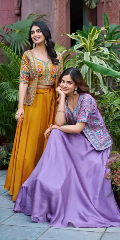 Ram 142 Mustered Vichitra Lehenga Choli with Embroidery Work & Thread Embroidery. Introductory Price ₹2549. Delivery 4-6 Working Days. Shop now. | Lehenga, Bollywood Lehenga, Creative Lehenga, Designer Lehenga, Embroidered Lehenga, Party Wear Lehenga