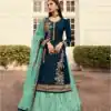 DS LT 7006 Navy Blue in Georgette Embroidery Work & Stone Work Lehenga Choli . Festive Deal ₹2549. Delivery 4-6 Working Days. Shop now. | Lehenga, Bollywood Lehenga, Creative Lehenga, Designer Lehenga, Embroidered Lehenga, Party Wear Lehenga
