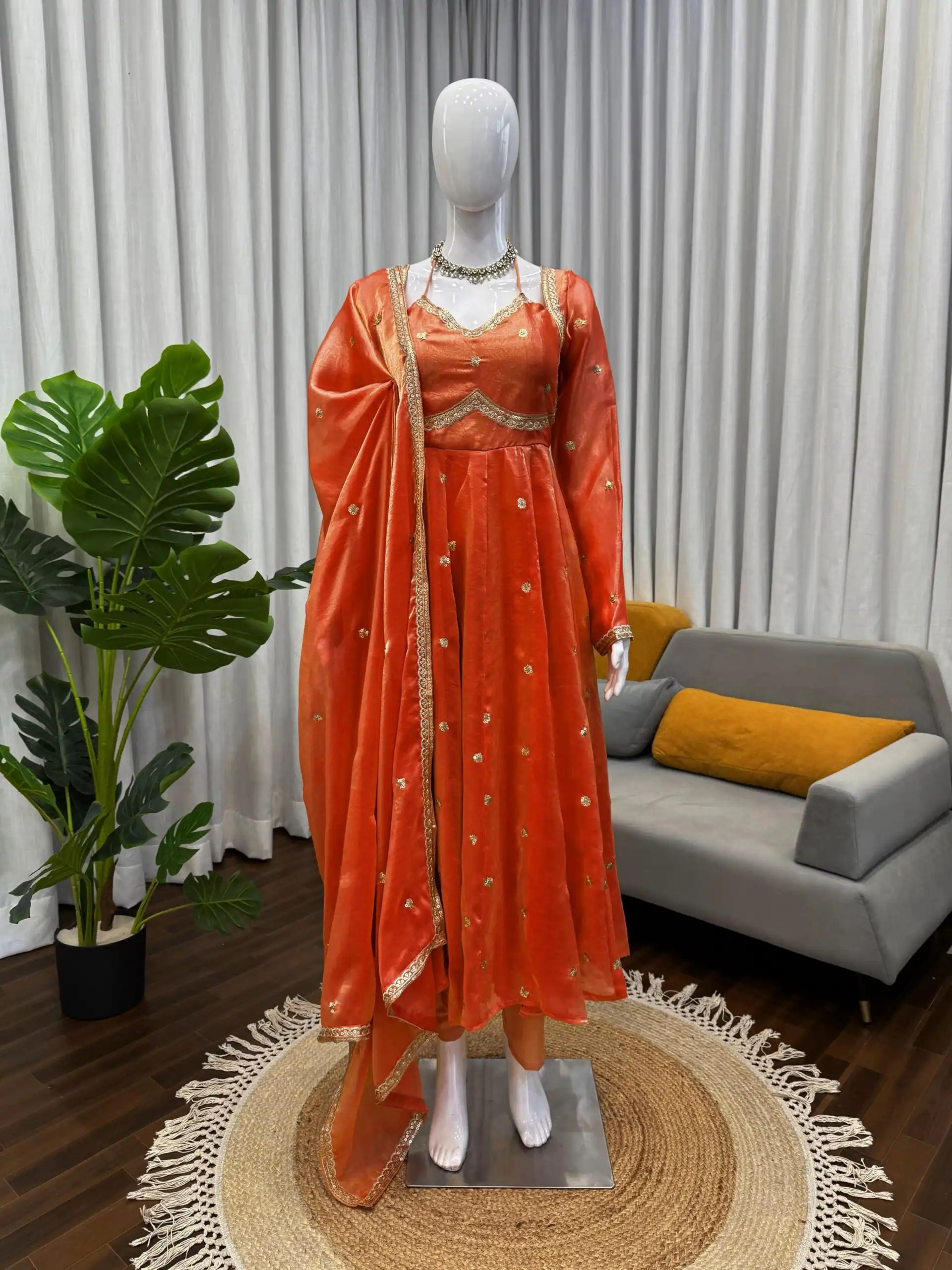 RTC 5936 Orange Fendy Silk Salwar Suit with Lace Work. Wedding, Party, Festive, Events Exclusive Offer ₹2149. Delivery 4-6 Working Days. Shop now. | Jump Suits, Tops & Bottoms, Track Suits, Salwar suit, Casual Suits, Creative suits, Designer Suits, Palazzo Suits, Party Wear Suits, Patiala Suits, Straight Suits, Trendy Wear