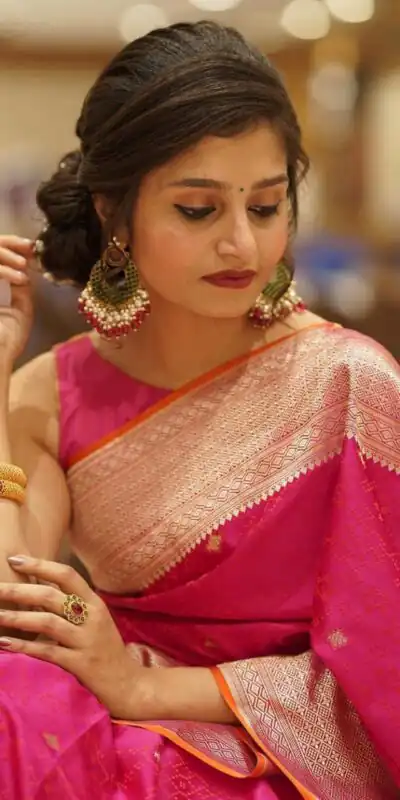 KPR 260 Pink in Color Soft Lichi SilkOn All Over Designer Work Saree . Grab it for ₹1399. Delivery 4-6 Working Days. Shop now. | Sarees, Bollywood Sarees, Creative Sarees, Designer Sarees, Embroidered Sarees, Ethnic Saree, Modern Digital sarees, Party Wear Sarees