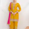 DS GULZAR 2641 Yellow in Chinon Embroidery Work & Mirror Work Salwar Suit. Now at just ₹3049. Delivery 4-6 Working Days. Shop now. | Jump Suits, Tops & Bottoms, Track Suits, Salwar suit, Casual Suits, Creative suits, Designer Suits, Palazzo Suits, Party Wear Suits, Patiala Suits, Straight Suits, Trendy Wear